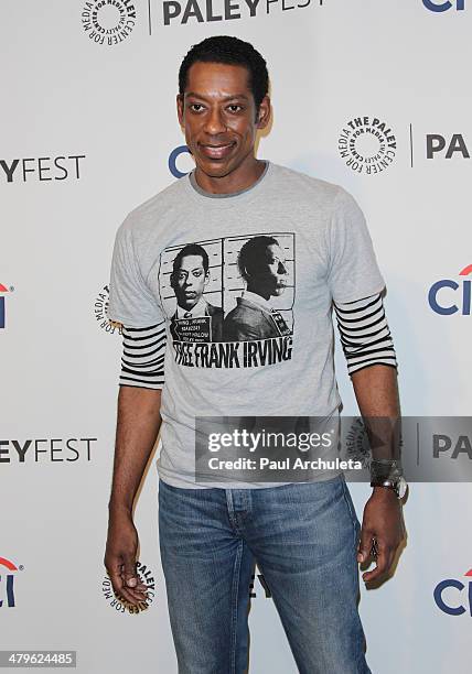 Actor Orlando Jones attends the 2014 PaleyFest presentaion of "Sleepy Hollow" at Dolby Theatre on March 19, 2014 in Hollywood, California.