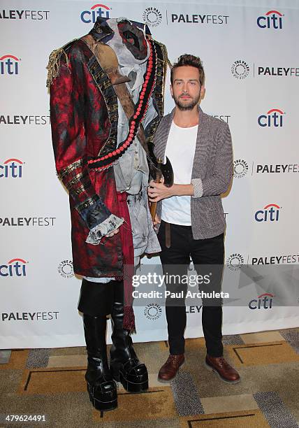 Actor Tom Mison attends the 2014 PaleyFest presentaion of "Sleepy Hollow" at Dolby Theatre on March 19, 2014 in Hollywood, California.