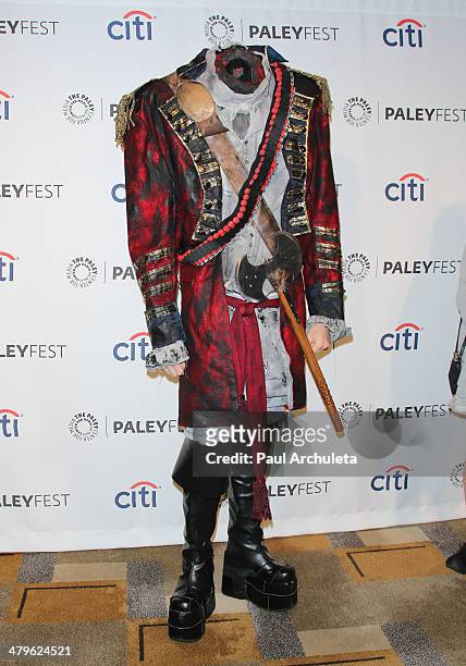 The Headless Horseman attends the 2014 PaleyFest presentaion of "Sleepy Hollow" at Dolby Theatre on March 19, 2014 in Hollywood, California.