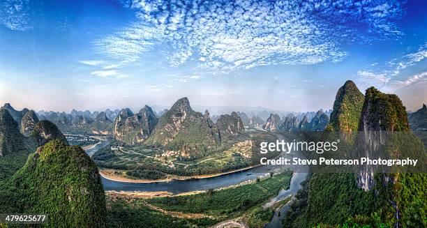 xiangong hill, china - río li fotografías e imágenes de stock