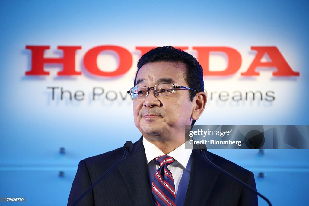 Honda Motor Co. President Takahiro Hachigo News Conference