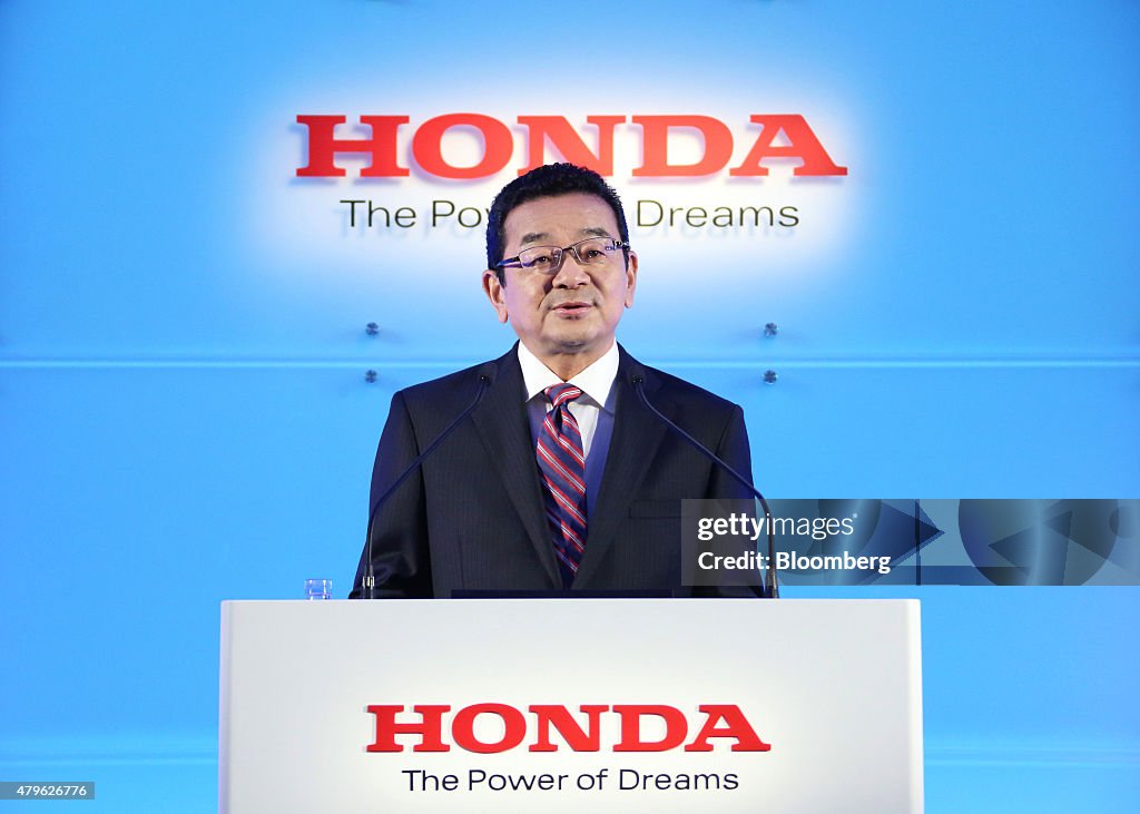 Honda Motor Co. President Takahiro Hachigo News Conference