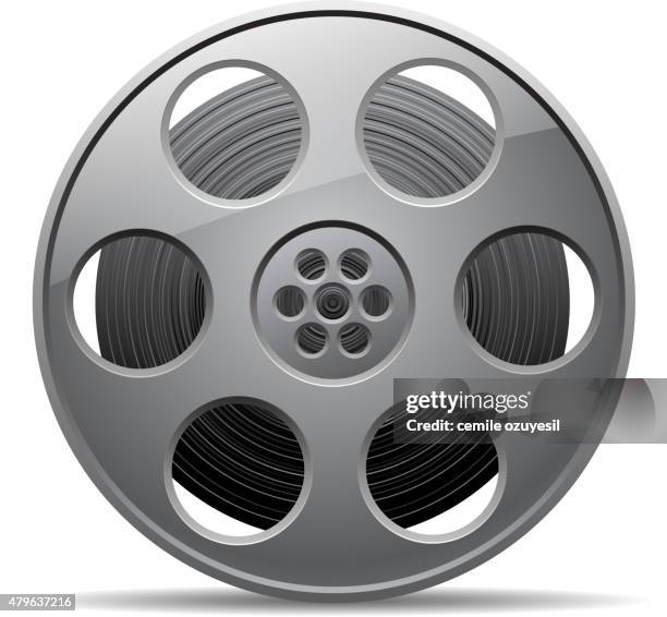 illustrazioni stock, clip art, cartoni animati e icone di tendenza di bobina di pellicola - cilindro