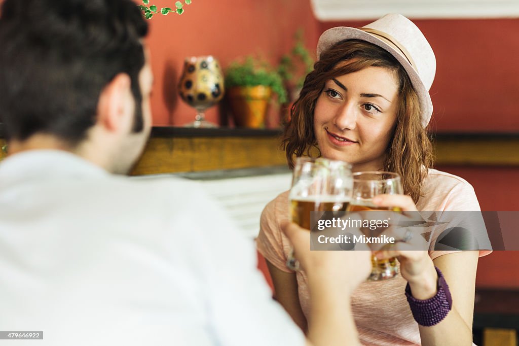 Young couple on a date