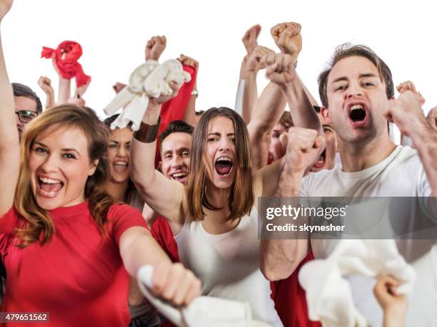 Cheering Definition 319 Crowd Cheering Facing Camera Stock Photos, High-Res Pictures, and ...