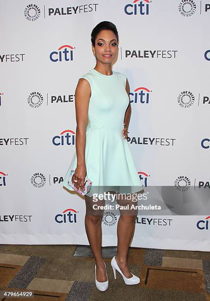 Actress Lyndie Greenwood attends the 2014 PaleyFest presentaion of "Sleepy Hollow" at Dolby Theatre on March 19, 2014 in Hollywood, California.