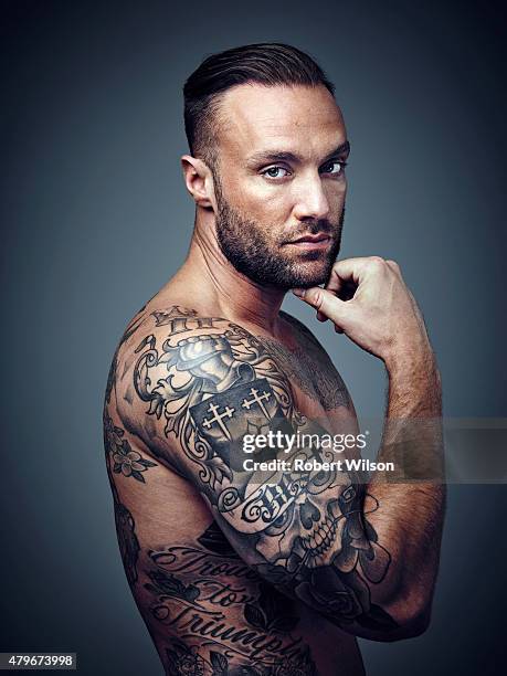 Model and son of footballing legend George Best, Calum Best is photographed for the Times on March 10, 2015 in London, England.