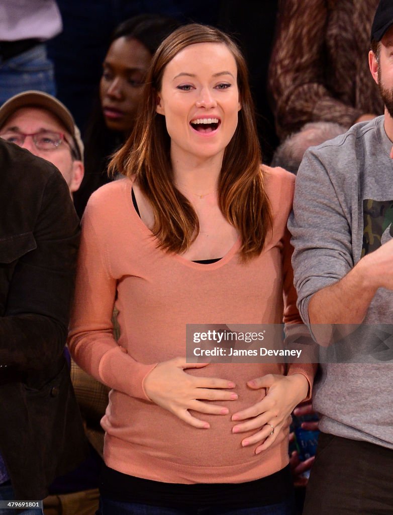 Celebrities Attend The Indiana Pacers Vs New York Knicks Game - March 19, 2014