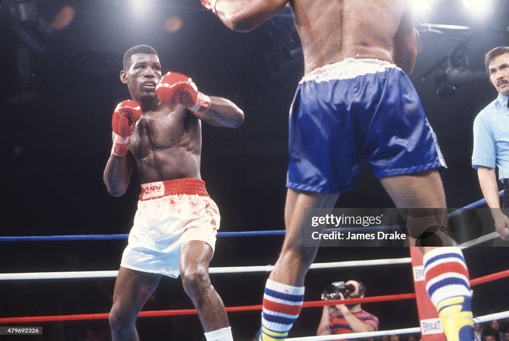 Sahd Muhammad Matthew Saad Muhammad in action during fight vs John Conteh at... News ...