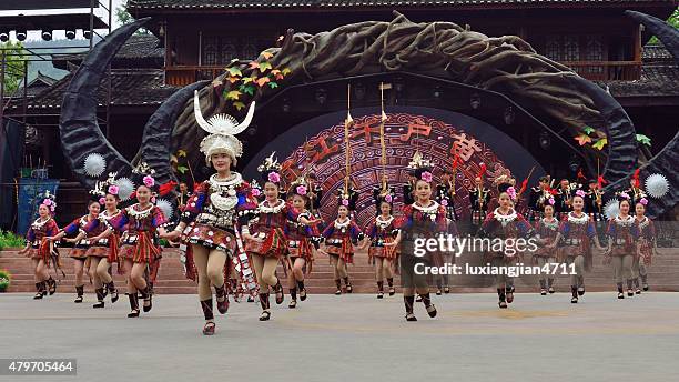 miao songs and dances 05 - guangxi stock pictures, royalty-free photos & images