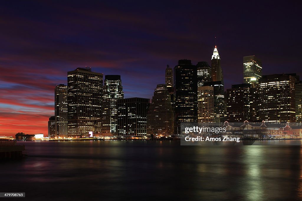 Downtown Manhattan, Dusk