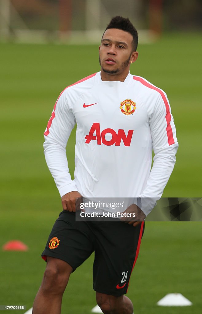 Memphis Depay's first Manchester United Training Session