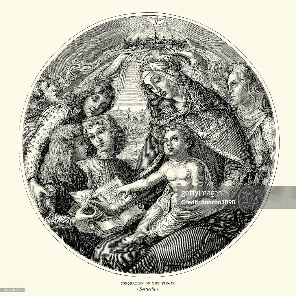 Coronation of the Virgin by Botticelli