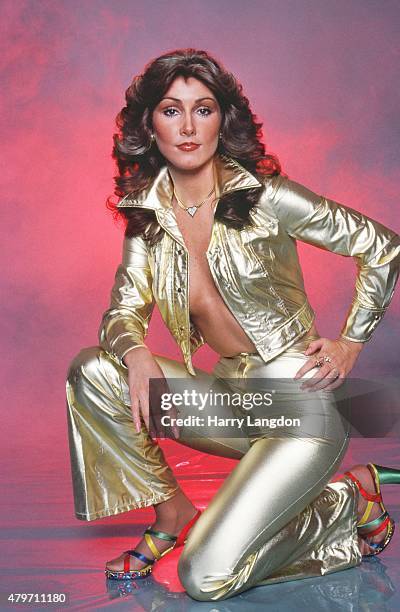 Actress Linda Thompson poses for a portrait in 1977 in Los Angeles, California.