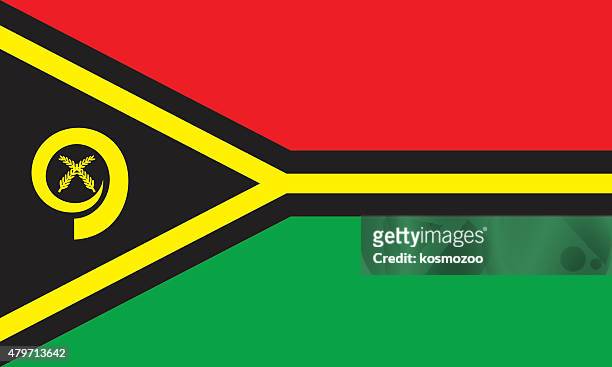 flag vanuatu - vanuatu flag stock illustrations