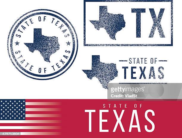 usa rubber stamps - state of texas - texas stock illustrations