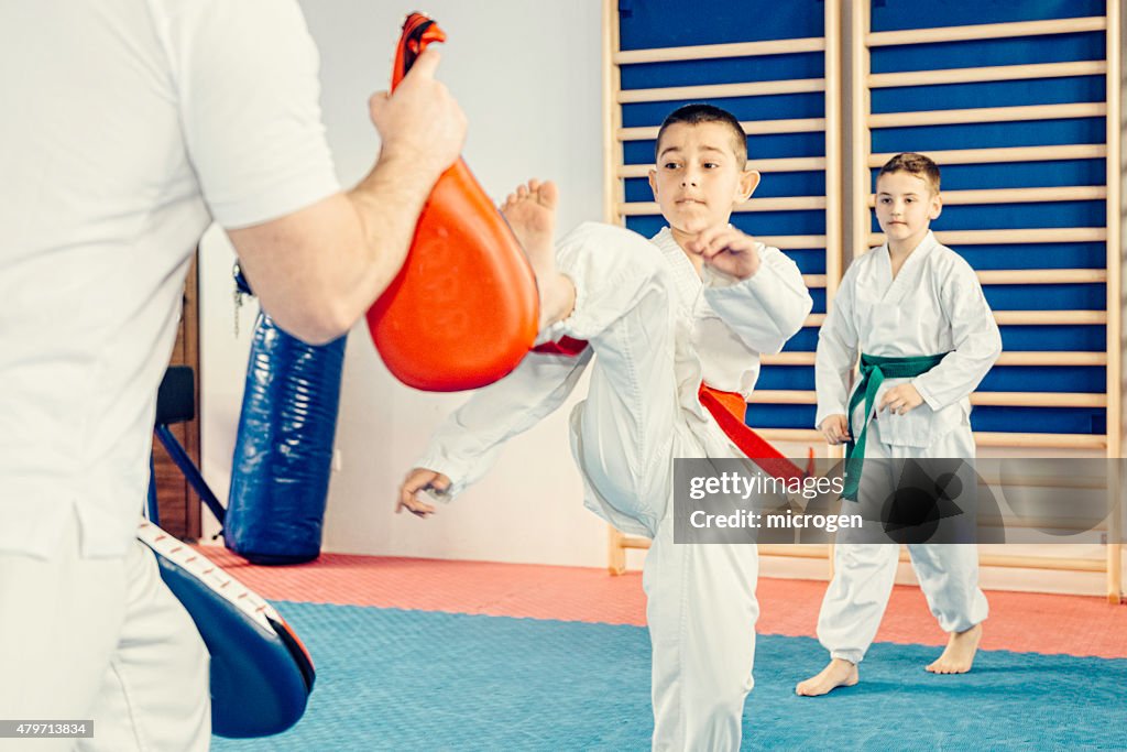 Taekwondo training für Kinder