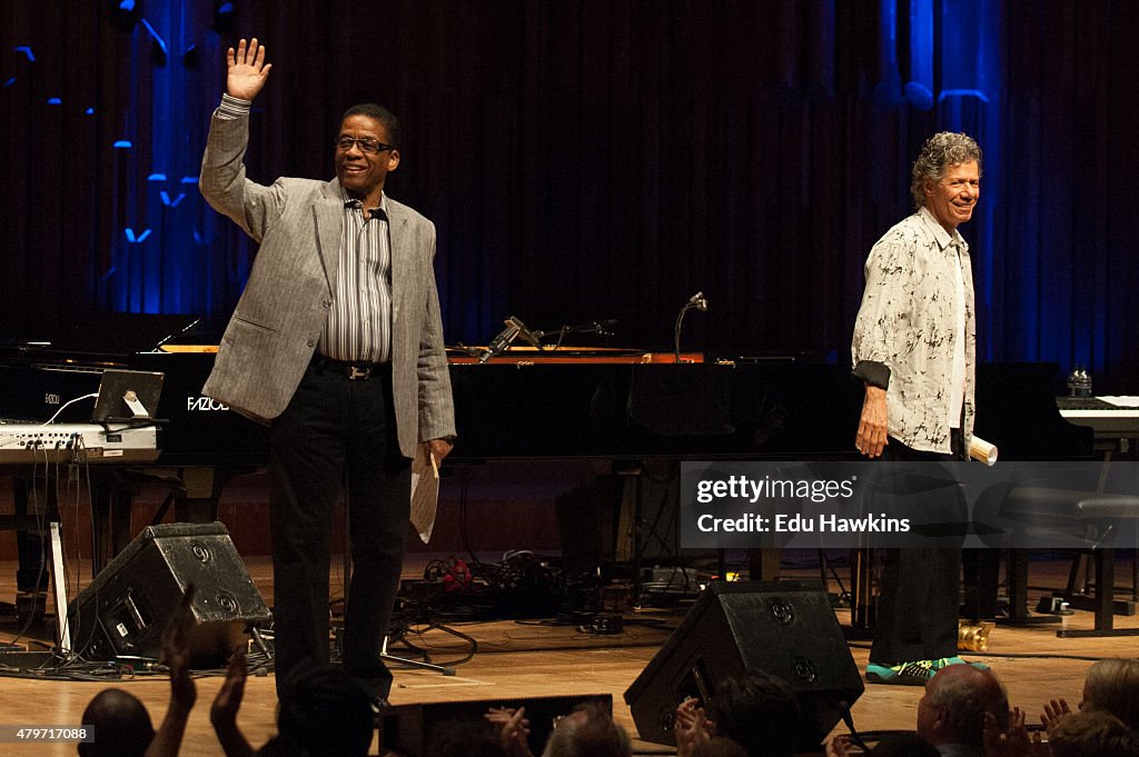 Chick Corea & Herbie Hancock Perform At The Barbican In London