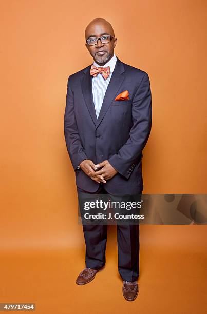 Senior Vice President/Editor at Large for Black Enterprise Alfred Edmond poses for a portrait at the American Black Film Festival on June 12, 2015 in...