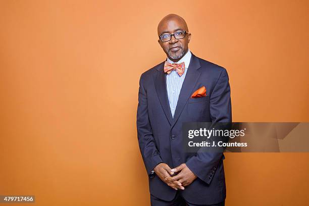 Senior Vice President/Editor at Large for Black Enterprise Alfred Edmond poses for a portrait at the American Black Film Festival on June 12, 2015 in...