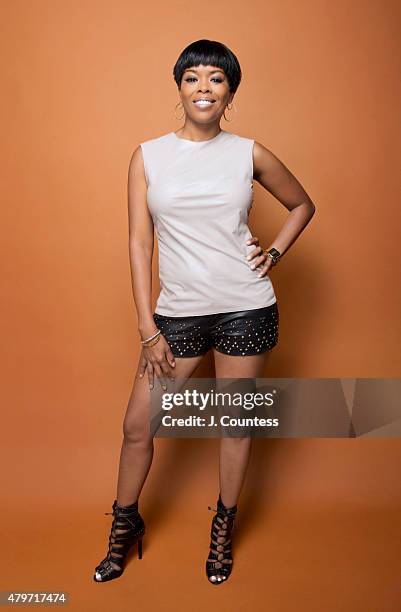 Actress Malinda Williams poses for a portrait at the American Black Film Festival on June 14, 2015 in New York City.