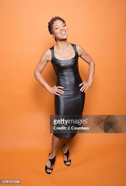 Actress Lisa Arrindell Anderson poses for a portrait at the American Black Film Festival on June 14, 2015 in New York City.