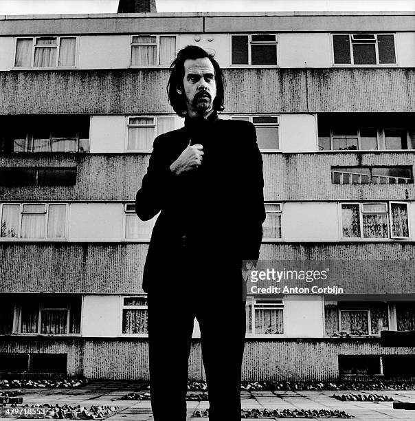 Musician Nick Cave is photographed for The Black Book Magazine on January 17, 2006 in London, England.