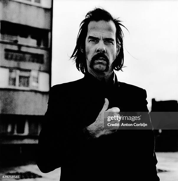 Musician Nick Cave is photographed for The Black Book Magazine on January 17, 2006 in London, England.