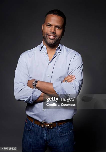 Host AJ Calloway poses for a portrait at the American Black Film Festival on June 12, 2015 in New York City.