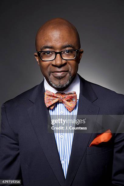 Senior Vice President/Editor at Large for Black Enterprise Alfred Edmond poses for a portrait at the American Black Film Festival on June 12, 2015 in...