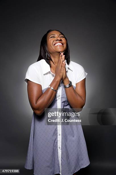 Actress Terri J Vaughn poses for a portrait at the American Black Film Festival on June 14, 2015 in New York City.