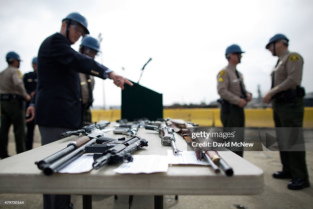 Los Angeles County Sheriff's Office Holds Annual Confiscated Gun Melt