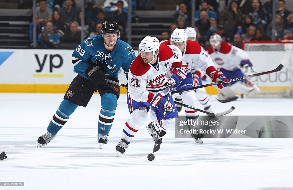 Montreal Canadiens v San Jose Sharks