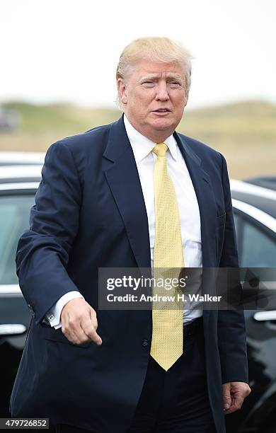 Donald Trump attends the 2015 Hank's Yanks Golf Classic at Trump Golf Links Ferry Point on July 6, 2015 in New York City.