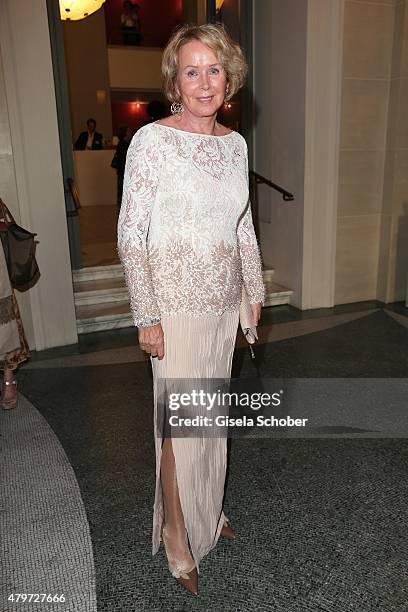 Irene Krawehl during the premiere of the opera 'Arabella' on July 6, 2015 in Munich, Germany.