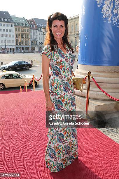 Nicola Tiggeler during the premiere of the opera 'Arabella' on July 6, 2015 in Munich, Germany.