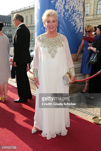 Carmen Hirmer during the premiere of the opera 'Arabella' on July 6, 2015 in Munich, Germany.