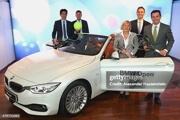 Fabian Tross, General Manager of Iphitos, Patrik Kuehnen, Turnament Director of BMW Open by FWU AG, Angela S. Dirrheimer, Member of the Board FWU AG,...