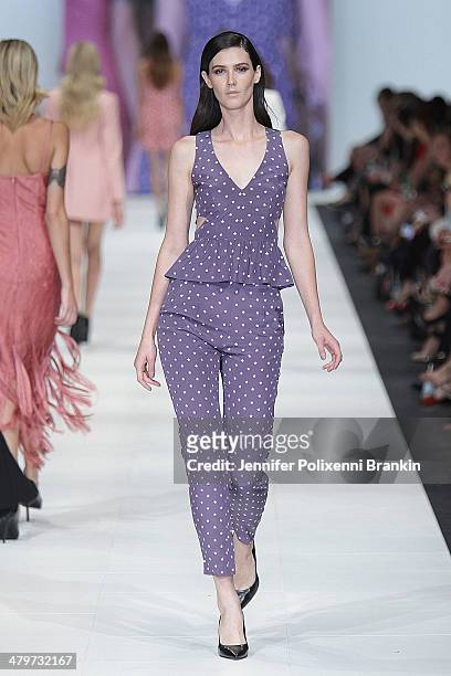 Model showcases designs by YB J' AIME By Yeojin Bae on the runway during the Premium Runway 4 - Presented by Elle Australia show at Melbourne Fashion...