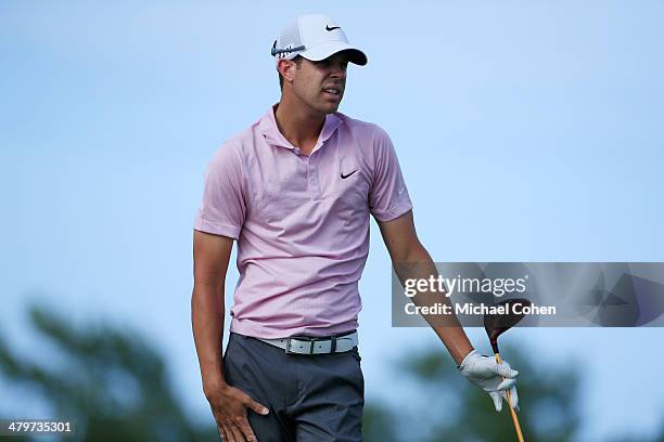 Kevin Tway hits a drive during the second round of the Puerto Rico Open presented by seepuertorico.com held at Trump International Golf Club on March...