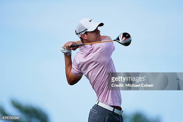 Kevin Tway hits a drive during the second round of the Puerto Rico Open presented by seepuertorico.com held at Trump International Golf Club on March...