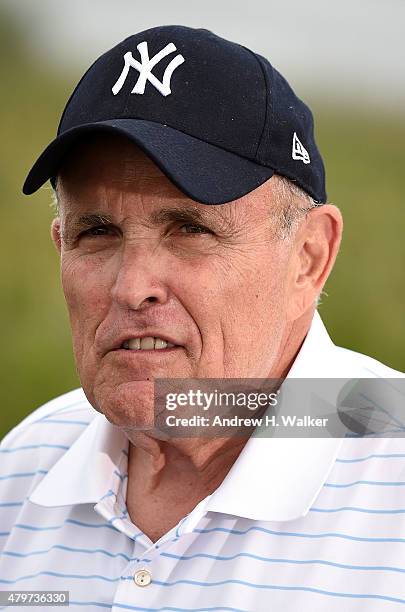 Rudy Giuliani attends the 2015 Hank's Yanks Golf Classic at Trump Golf Links Ferry Point on July 6, 2015 in New York City.