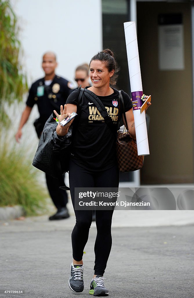United States Women's National Team Arrive At LAX After World Cup Championship