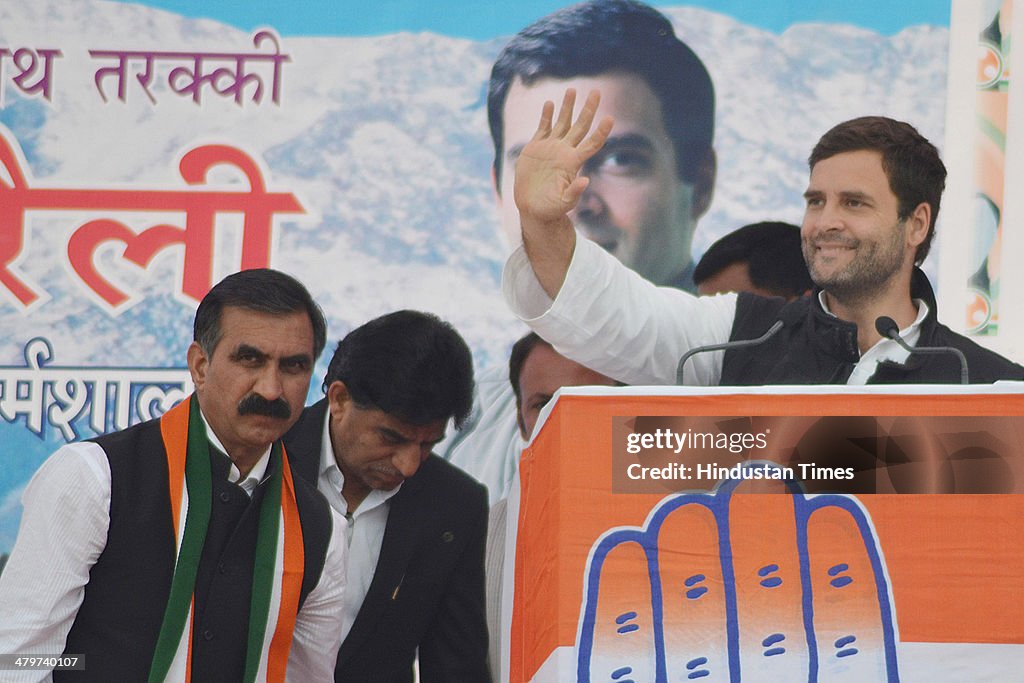 Rahul Gandhi Rally At Dharamsala