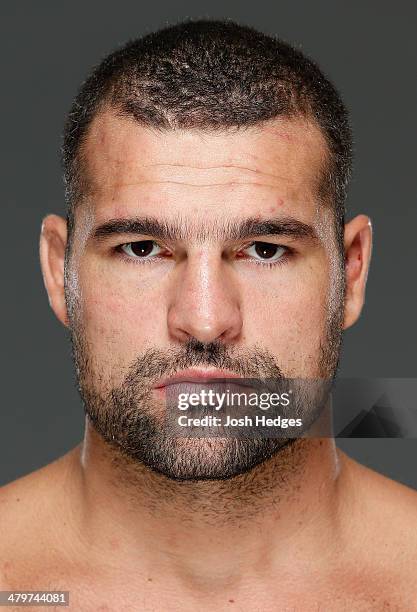 Mauricio "Shogun" Rua poses for a portrait during a UFC photo session on March 20, 2014 in Natal, Brazil.