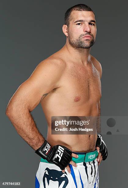 Mauricio "Shogun" Rua poses for a portrait during a UFC photo session on March 20, 2014 in Natal, Brazil.