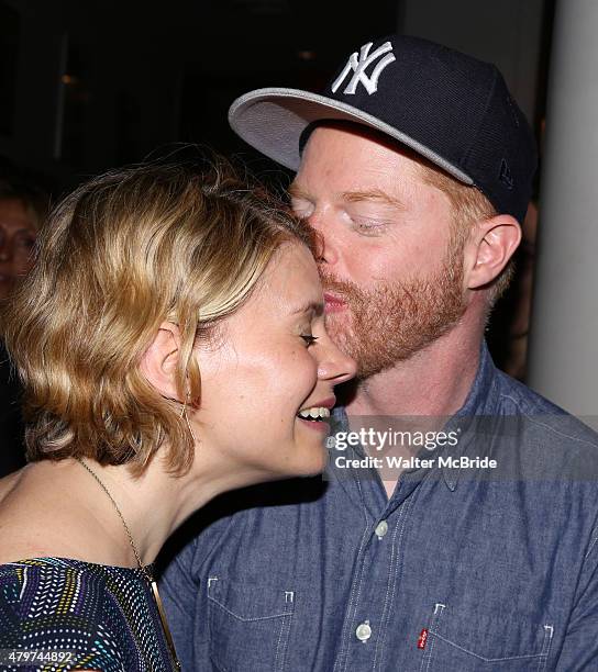 Celia Keenan-Bolger and Jesse Tyler Ferguson attend the After Party for the One Night Only 10th Anniversary Concert of 'The 25th Annual Putnam County...