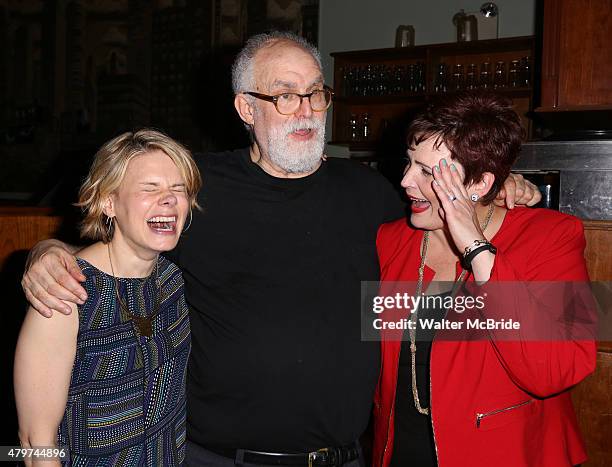 Celia Keenan-Bolger, William Finn and Lisa Howard attend the After Party for the One Night Only 10th Anniversary Concert of 'The 25th Annual Putnam...