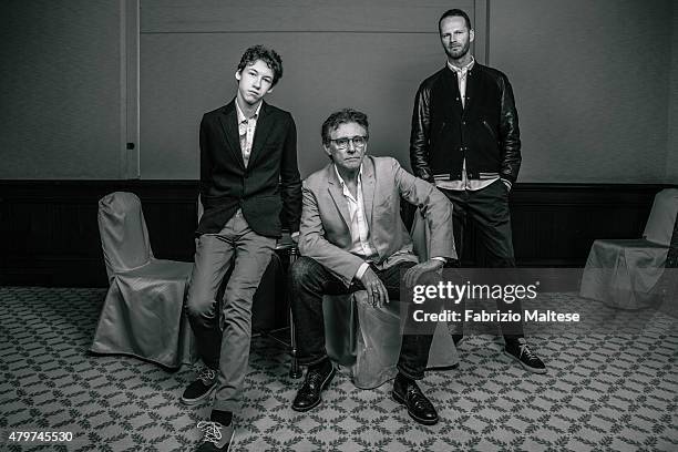 Director Joachim Trier and actors Devin Druid and Gabriel Byrne are photographed for The Hollywood Reporter on May 15, 2015 in Cannes, France.