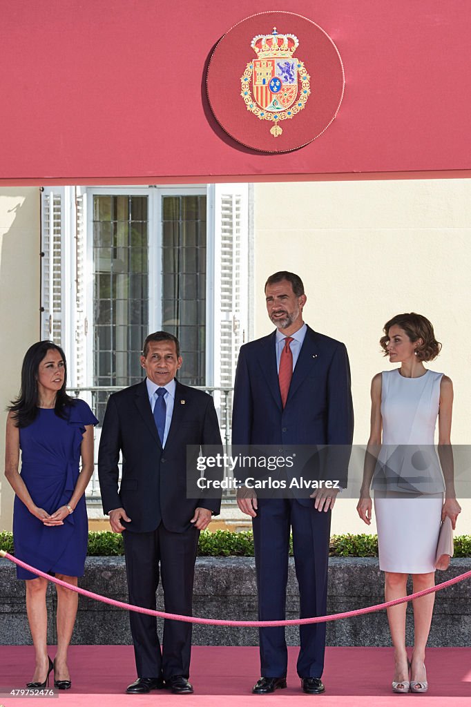 Spanish Royals Meet President of Peru